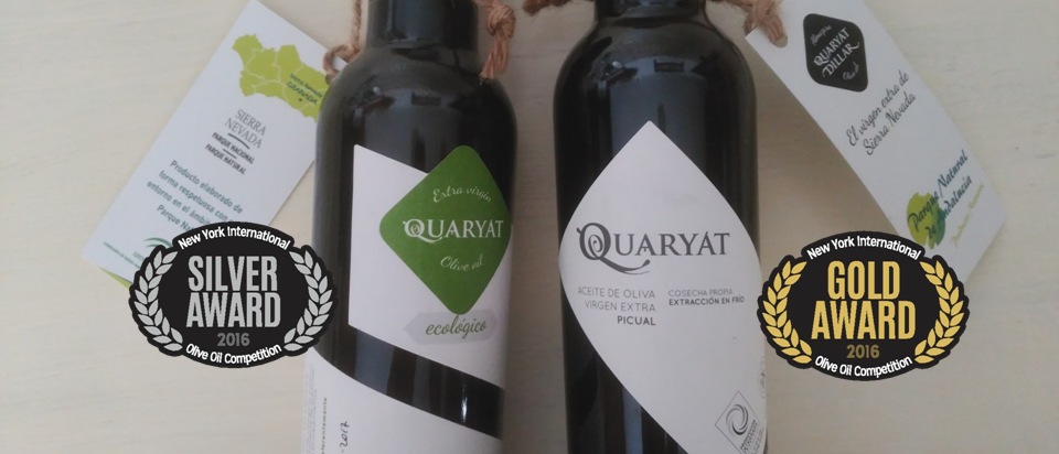 Los aceites de oliva virgen extra Quaryat Picual y Quaryat Ecológico reciben en las medallas de oro y plata del concurso NYIOOC, uno de los más prestigiosos y de más cobertura del mundo. Este premio nos certifica como productores del oro líquido de mayor calidad a nivel mundial.