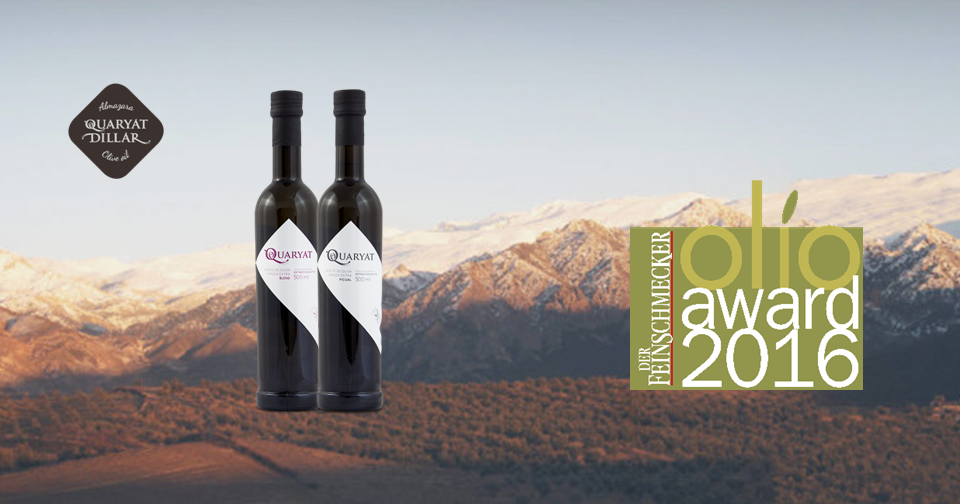 Dos de nuestros aceites de oliva, Quaryat Picual y Blend están entre los 250 mejores aove del mundo según muestran los resultados de la competición internacional que realiza la revista Der Feinschmecker alemana