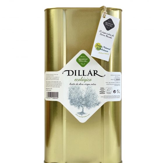 5 Liter of organic Dillar extra virigin olive oil